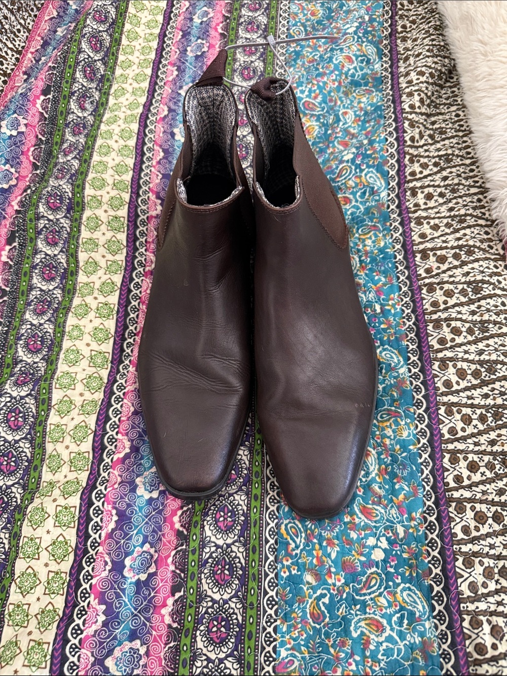 Ted Baker Brown Leather Chelsea-Style Chukka Boots